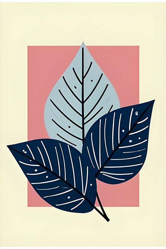 Matisse - Boho - Art Deco - Soyut - Doğa ( 3 lü Çerçevesiz ) Poster - Afiş - Tablo KR2C01251