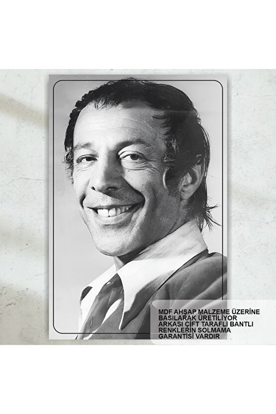 münir özklul yeşilçam türk sineması siyah beyaz tablo retro ahşap poster