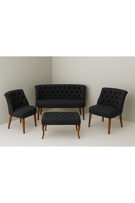 Kutay Çay Seti Koltuk Takımı - Antrasit