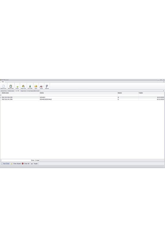 VDA - Barkod Formu Yazılım Programı