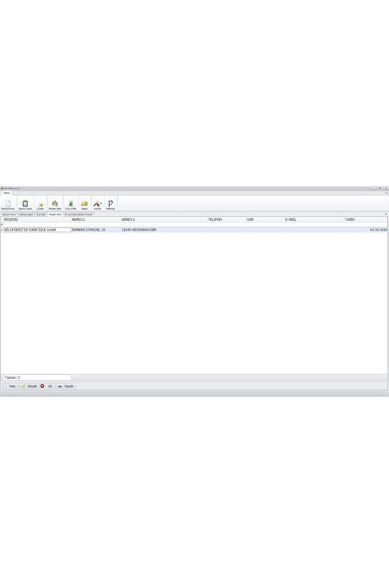 VDA - Barkod Formu Yazılım Programı