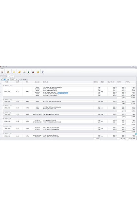 Barkod Satış Sistemi & Market Programı & Fiş Yazıcı & Kablosuz Barkod Okuyucu