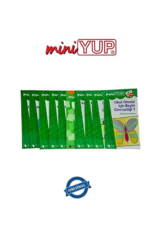 MiniYUP 5+ Yaş Dikkat ve Zeka Geliştirme Eğitim Seti Kitapları (Kontrol Kutusu Dahil Değildir)