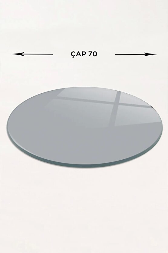 Masa Camı | Ekvator | Füme Cam | 50 Çap