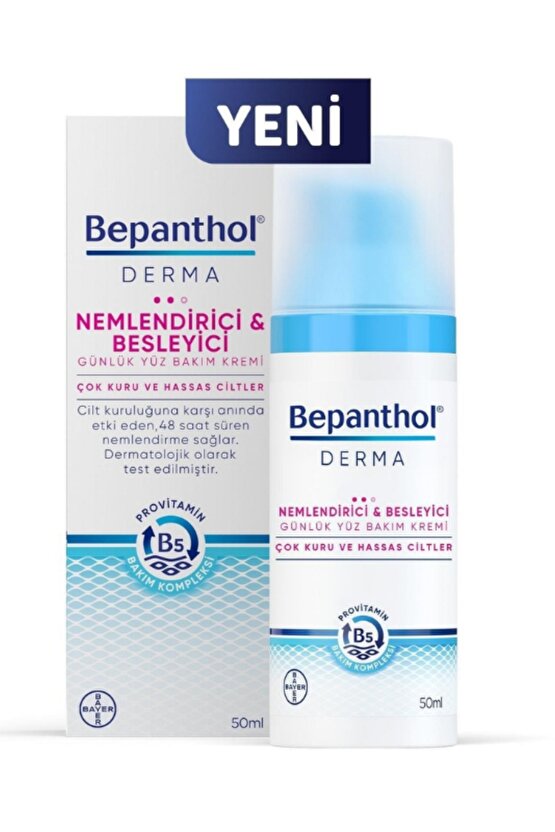Derma Nemlendirici Besleyici Günlük Yüz Bakım Kremi 50 ml