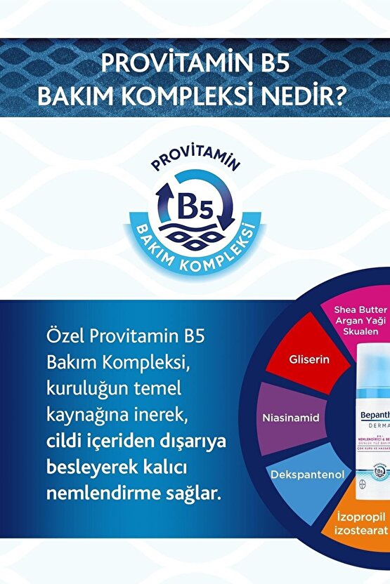 Derma Nemlendirici Besleyici Günlük Yüz Bakım Kremi 50 ml