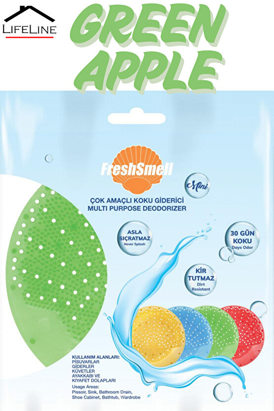 4 Farklı Çok Amaçlı Koku Giderici Pisuvar Koku Giderici Süzgeç Dolap Çekmece Kokusu Tuvalet Kokusu
