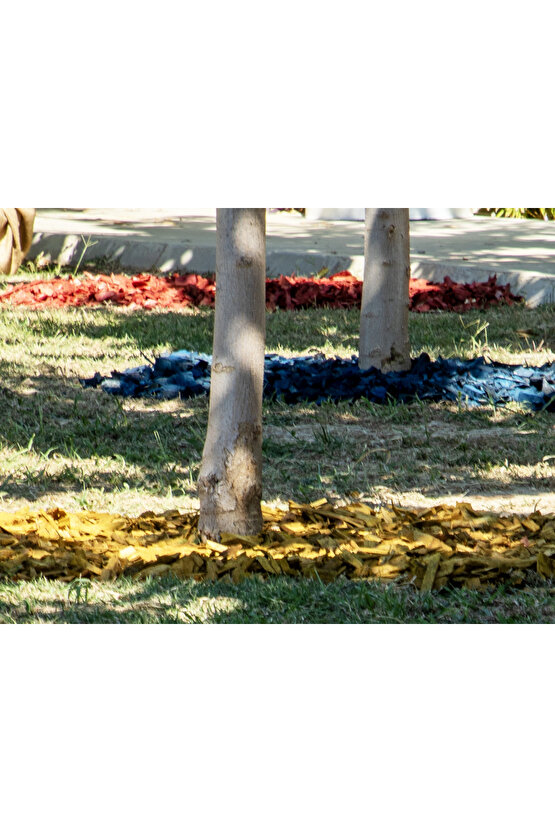 Sarı Renkli Malç 40 Litre 25-65 mm Renkli Ağaç Kabuğu Renkli Ağaç Yonga Bahçe Dekor Peyzaj Mulch