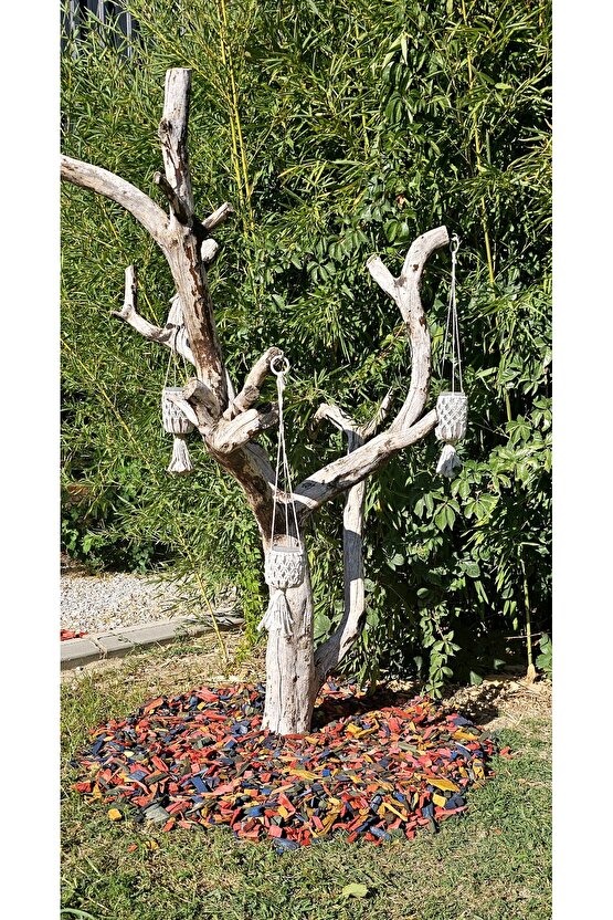 Karışık Renkli Malç 40 Litre 25-65 mm Renkli Ağaç Kabuğu Renkli Ağaç Yonga Bahçe Dekor Peyzaj Mulch