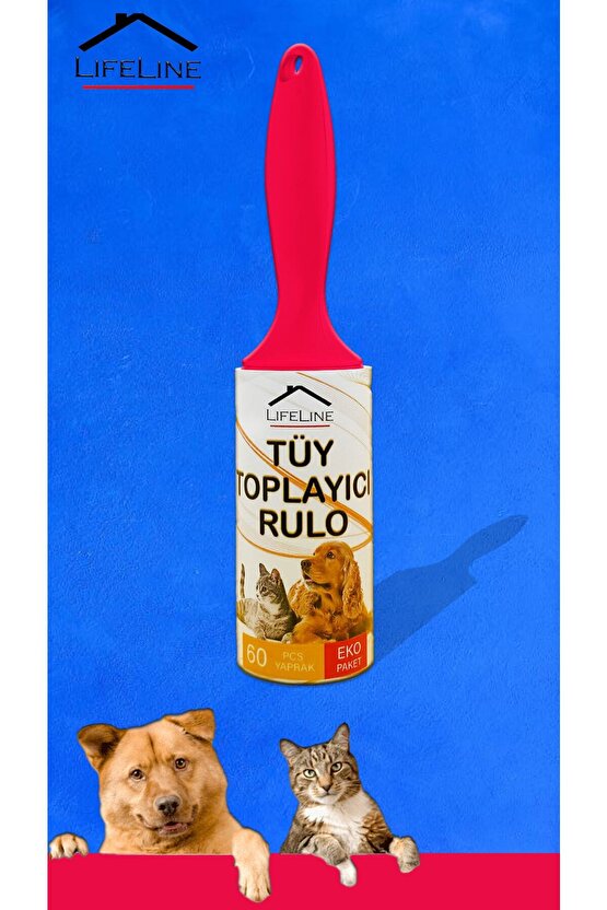 Eko Tüy Toplayıcı Rulo 3 Adet Kedi Tüy Toplayıcı Köpek Tüy Toplayıcı