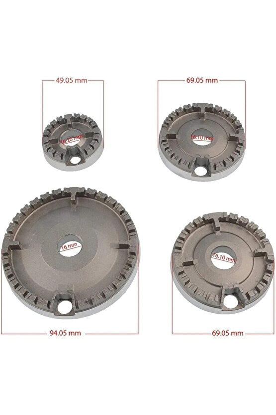 8 Parça (Bosch-Siemens-Profilo Uyumsuz) Fırınlı Ocak Ve Set Üstü Bek Takımı