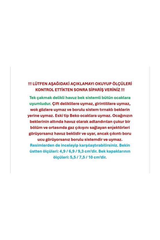 8 Parça Üniversal Fırın Bek ve Kapak Takımı Tüm Markalara Uyumlu (PROFİLO-BOSCH-SİEMENS UYUMSUZ) Set