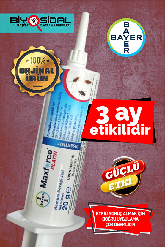 Maxforce Platin Hamamböceği Jeli 20gr X 2 Adet ( : 2027 )