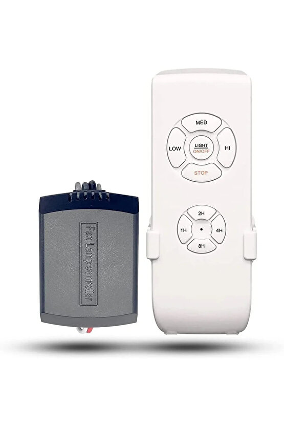 Hanki 5 Kanat Uzaktan Kumandalı Gri Tavan Vantilatörü