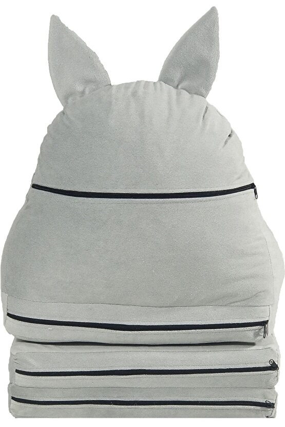 Katlanabilir Bebek-çocuk Koltuğu Taytüyü Portatif Yatak Puf Pembe-gri-sarı