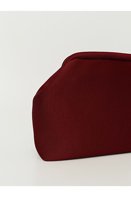 Heybes Kadın Bordo Clutch Portföy El Çantası