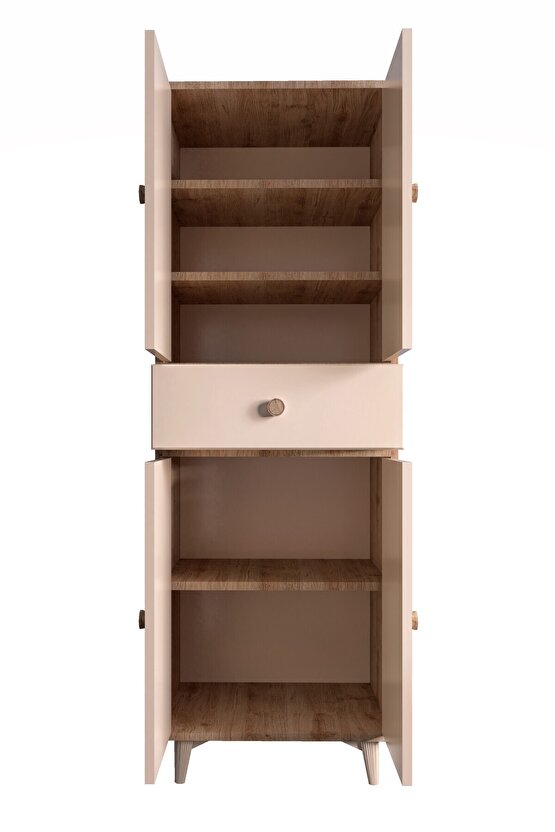 Eva Çok Amaçlı Dolap Safir Meşe-Vizon Bej