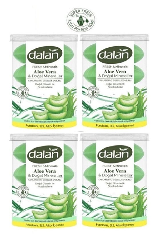 Fresh Minerals Duş Sabunu 16 Adet Aloe Vera 440 Gr X 4 Paket