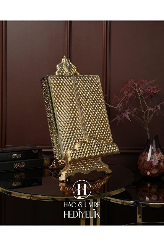 Kuran Kabı ve Kuranı Kerim | Lüks Kuran Saklama Kabı | Ayaklı Çift Kapaklı Kutulu Hediyelik Kuran