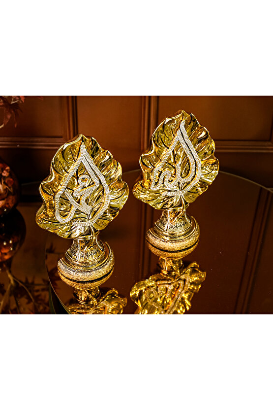 DEKORATİF BİBLOLAR YAPRAK ALLAH MUHAMMED BİBLO DEKOR OBJE EV OFİS AKSESUARLARI FİGÜR SÜS SETİ