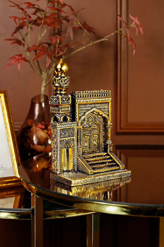 YENİ EV OFİS HEDİYESİ LÜKS FİGÜR DEKORATİF DİNİ İSLAMİ ARMAĞAN MİHRAP MİNBER SÜS OBJE