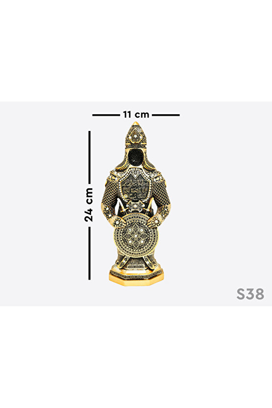 Ofis Hediyesi Ofis Dekor Biblo Osmanlı Zırh Asker Dekoratif Figür Armağan Obje Süs Dekorasyon