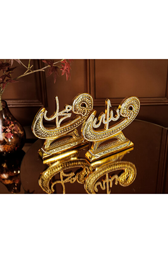 Dekoratif Ev Ürünleri Ev Ofis Salon Aksesuarı Dekorasyon Biblo Vav Allah Muhammed Esmaül Hüsna Set