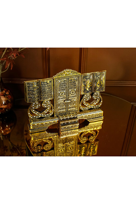 MASAÜSTÜ BİBLO OBJE DEKOR VAV ALLAH MUHAMMED AYETEL KÜRSİ LÜKS HEDİYELİK