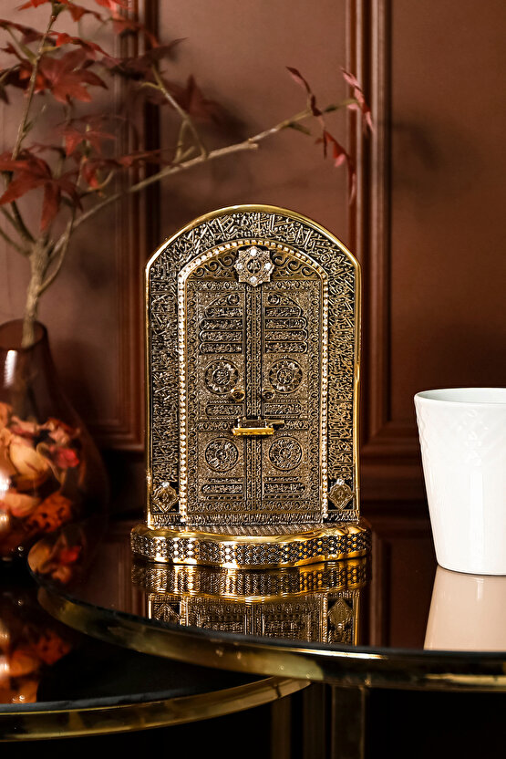 LÜKS BİBLO AYETEL KÜRSİ İŞLEMELİ KABE KAPISI DEKORATİF OBJE