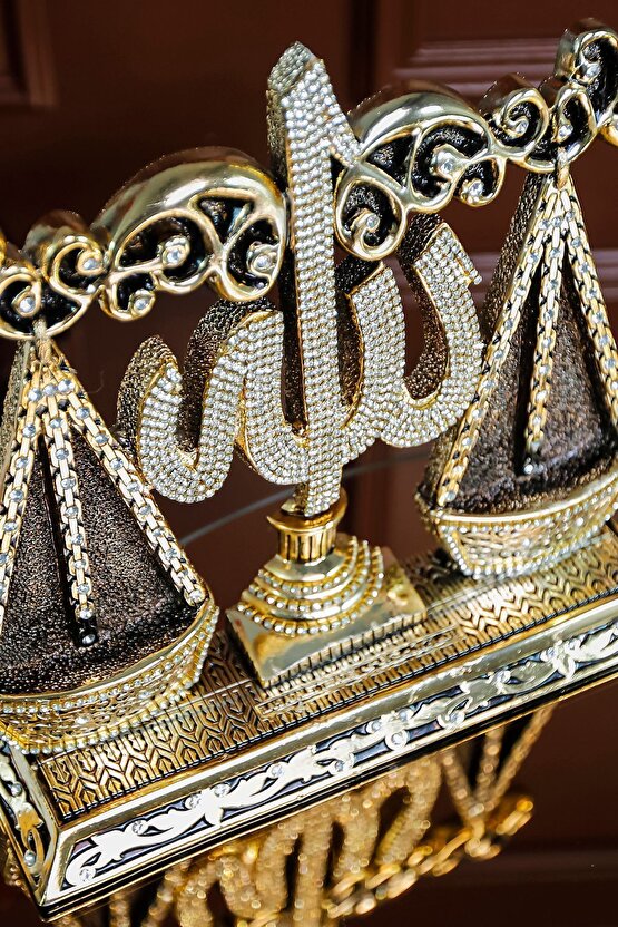 LÜKS HEDİYELİK FİGÜR DİNİ İSLAMİ BİBLO DEKORATİF ÜRÜN TERAZİ LAFIZ OBJE