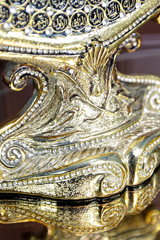 Hediyelik Dekoratif Obje Süs Lüks Dini Islami Biblo Allah Muhammed Süs