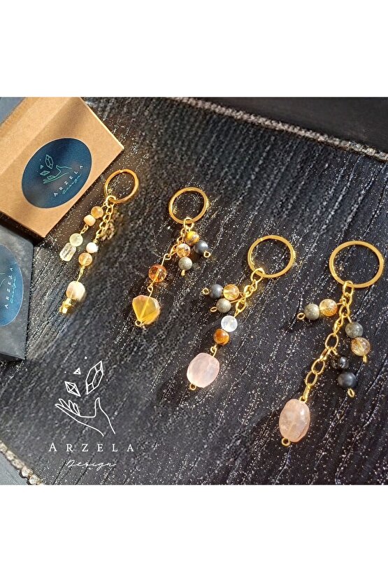 Doğal Taş ANAHTARLIK(BOLLUK VE BEREKET HUZUR)