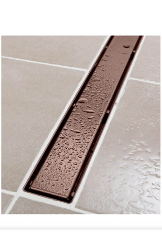 60 Cm Bronz Paslanmaz Gövde Paslanmaz Düz Izgara Duş Kanalı