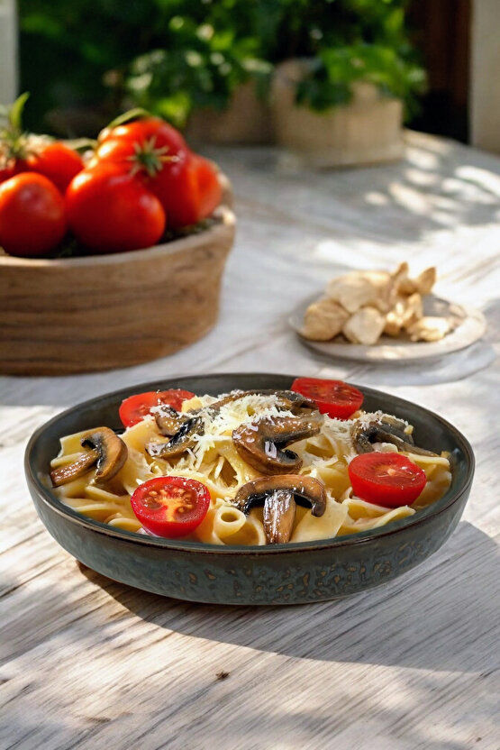 Punto Porselen Salata ve Makarna Tabağı Çukur Tabak 26cm 1 Adet