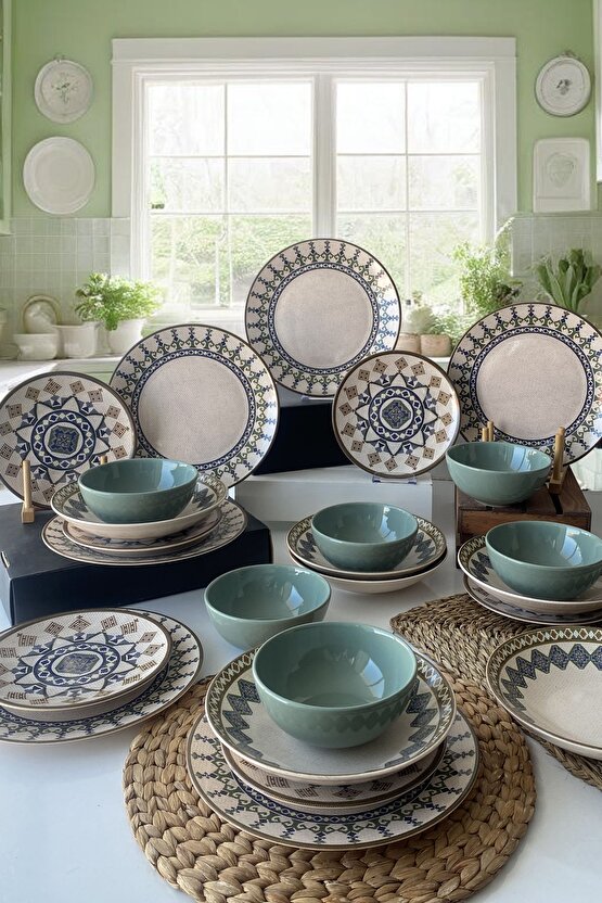 Keraart 24 Parça 6 Kişilik Yemek Takımı