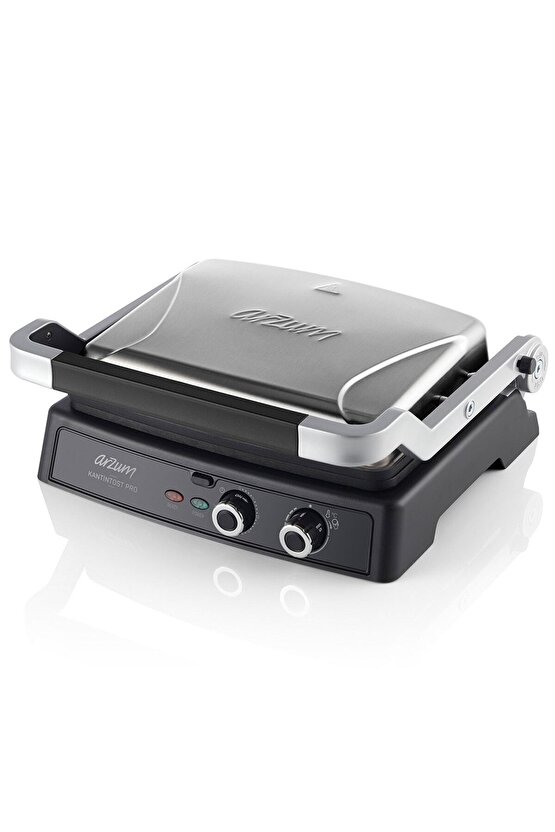 Kantintost Pro Izgara Ve Tost Makinesi 6 Dilim Kapasiteli 2000W Inox - AR2044-INX
