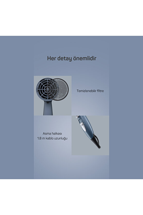 Senfony Color Saç Kurutma Makinesi 2000W Derin Mavi - AR5014