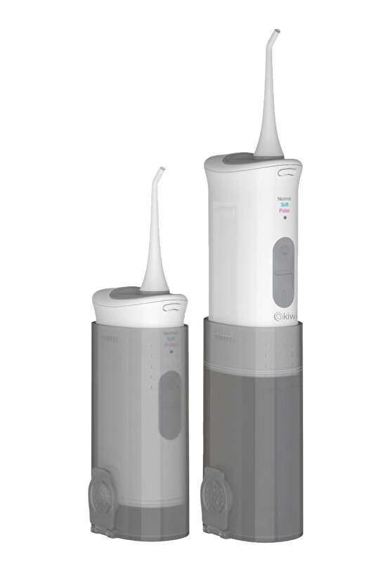 Taşınabilir Ağız Duşu Şarj Edilebilir Diş Protez Bakım Ve Ağız Duşu Gri