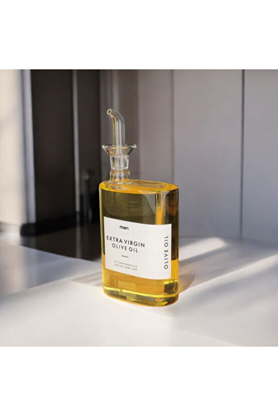 Borosilikat Cam Yağdanlık , Cam Yağlık Sirkelik 200 ml 2 adet Cam tıpalı