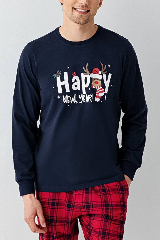 Erkek Lacivert Pijama Takımı