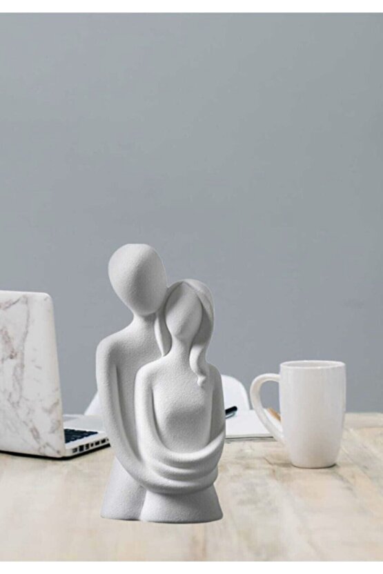 Bektaş Shop Sevgili Aşıklar Sarılmış Çift Biblo Dekor