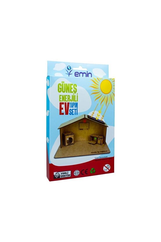 Ahşap Güneş Enerjili Ev Yapım Maket Seti