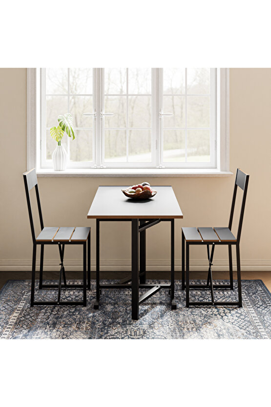 Katlanır Mutfak Masa Sandalye Takımı