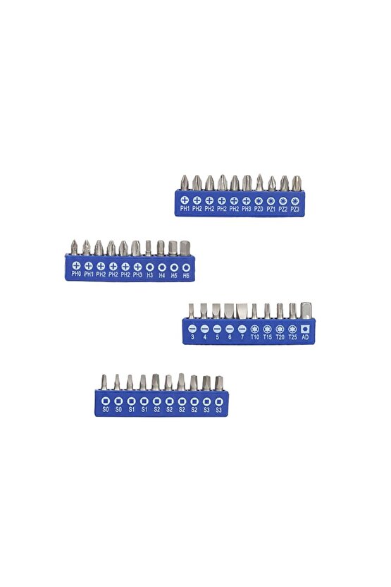 WP200518 56 Parça CR-V Manyetik Profesyonel Tornavida & Bits Uç Seti