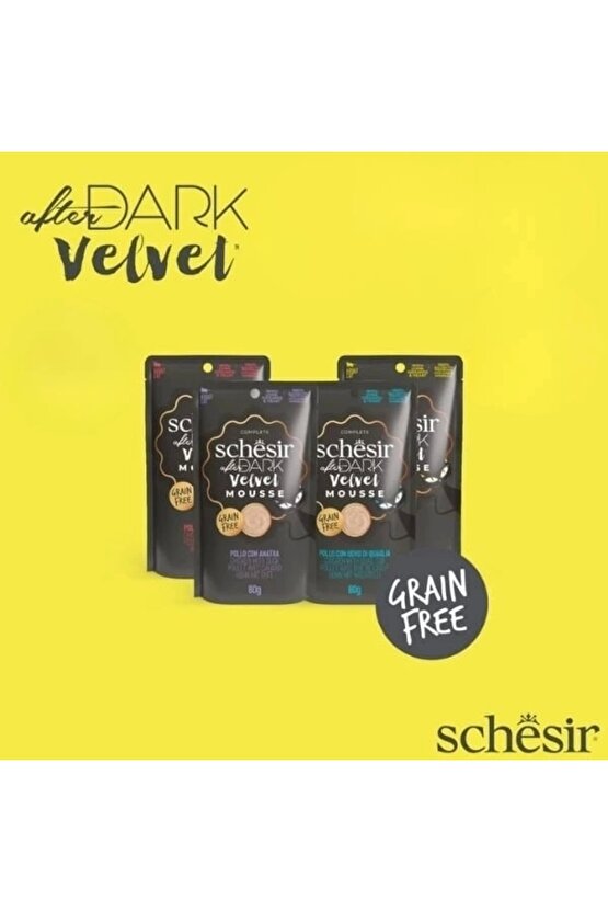 After Dark Velvet Et Suyunda Karışık Lezzetler Pouch Yetişkin Konserve Kedi Maması 12 Adet 8
