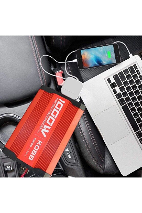 KBN1000 12V220V 1000Watt Tam Sinüs Dönüştürücü İnvertör