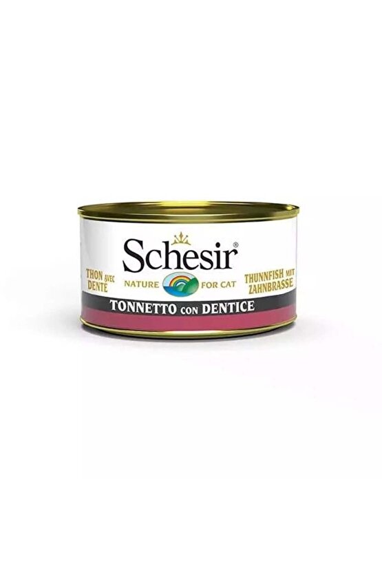 Ton Balıklı ve Sinarit Balıklı Jöleli Konserve Yetişkin Kedi Maması 85 Gr