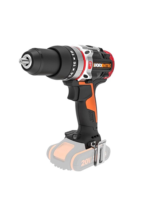 WX354.9 20Volt Kömürsüz Profesyonel Darbeli Şarjlı Matkap (Akü Dahil Değildir)