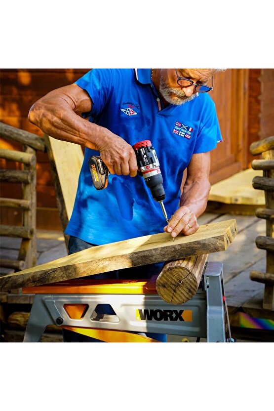 WX354.9 20Volt Kömürsüz Profesyonel Darbeli Şarjlı Matkap (Akü Dahil Değildir)