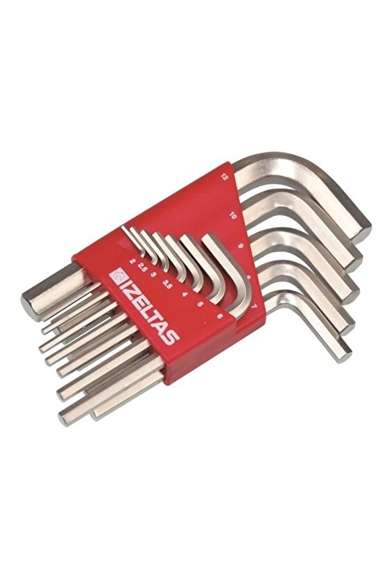 4900003112 Allen Anahtar Takım Altı Köşe Standart Boy 12 Parça